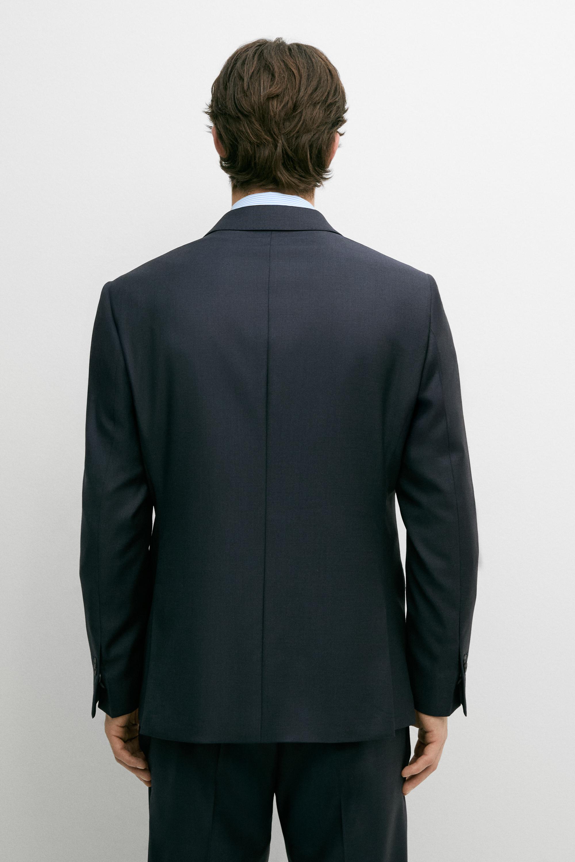 100% wool suit blazer
